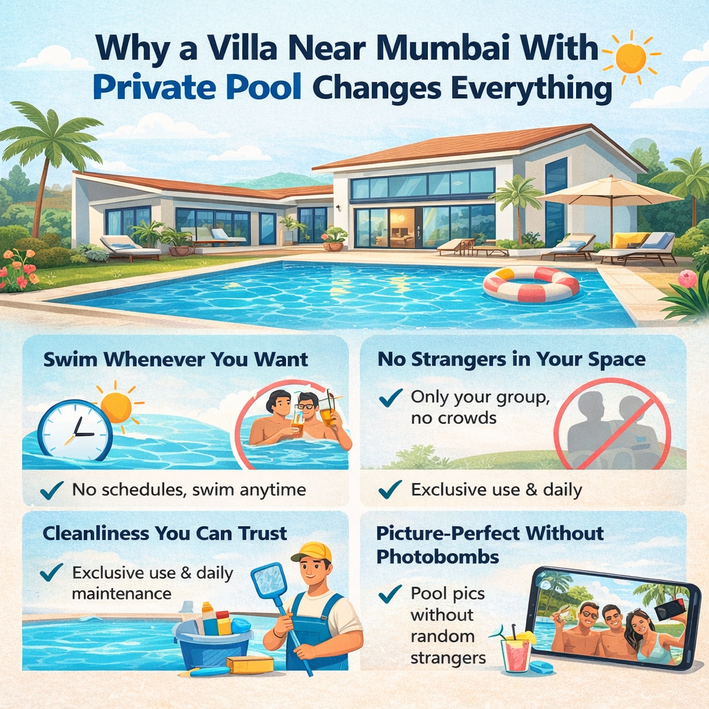 Why a Villa Near Mumbai With Private Pool Changes Everything